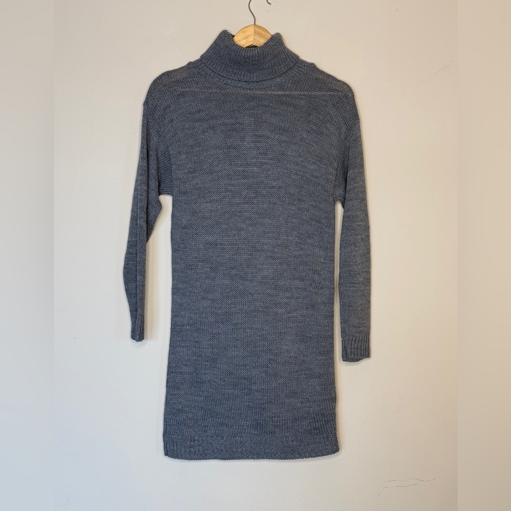 NWT Gray Turtleneck Acrylic Dress Size S